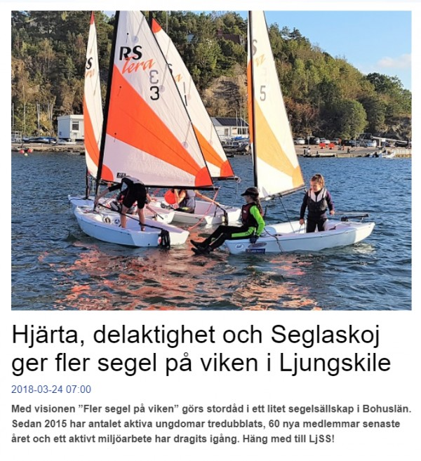 image: Artikel i Svensk Segling